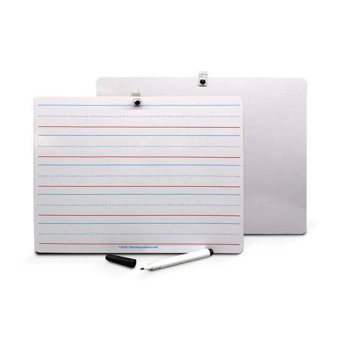 Flipside Two-Sided Dry Erase Boards with Marker, 9 x 12 Inches, White/Lined, Pack of 24 Bargain